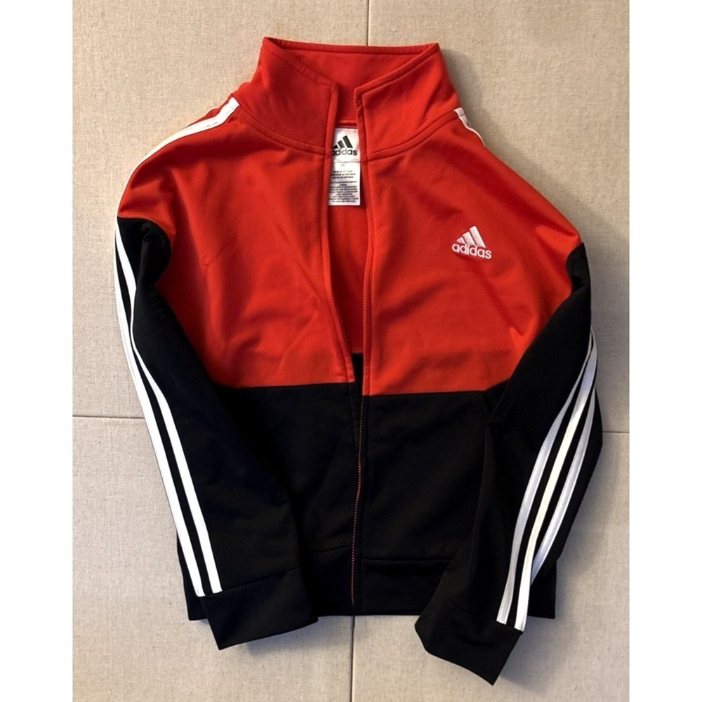 Adidas Boys Track Jacket Kids Small Size 8 in Gorgeous Condition
